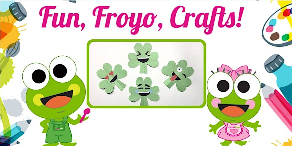 Free Kids Craft Making a Lucky Emoji at sweetFrog Salisbury