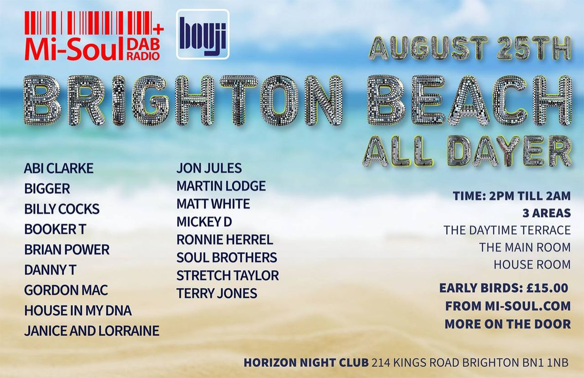 Brighton Beach All-Dayer August 2024