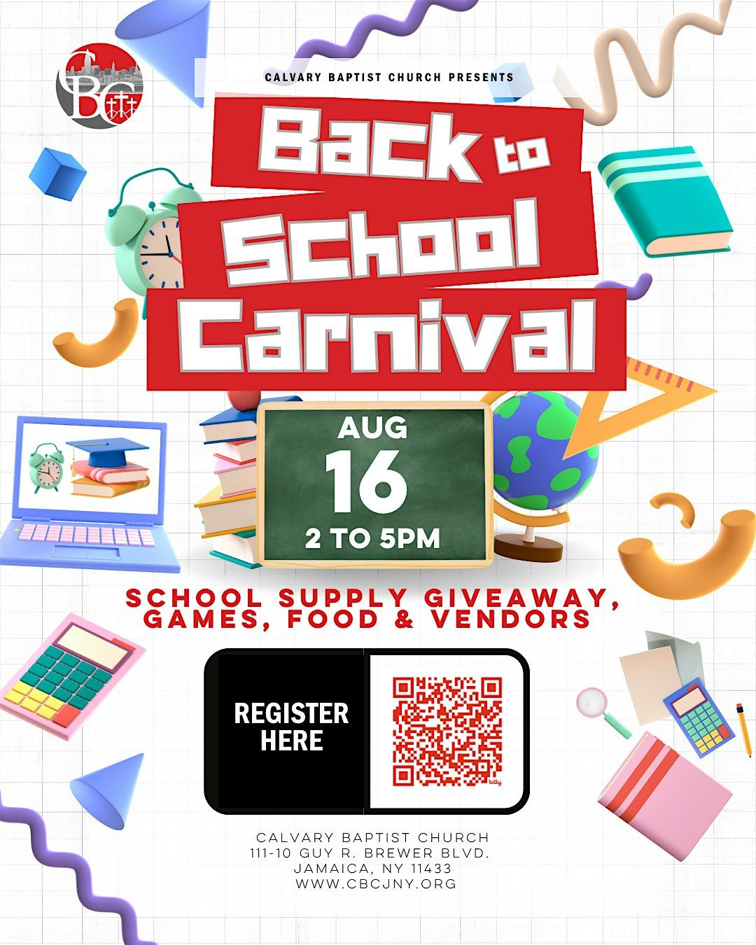 2025 Calvary Back to  School Carnival