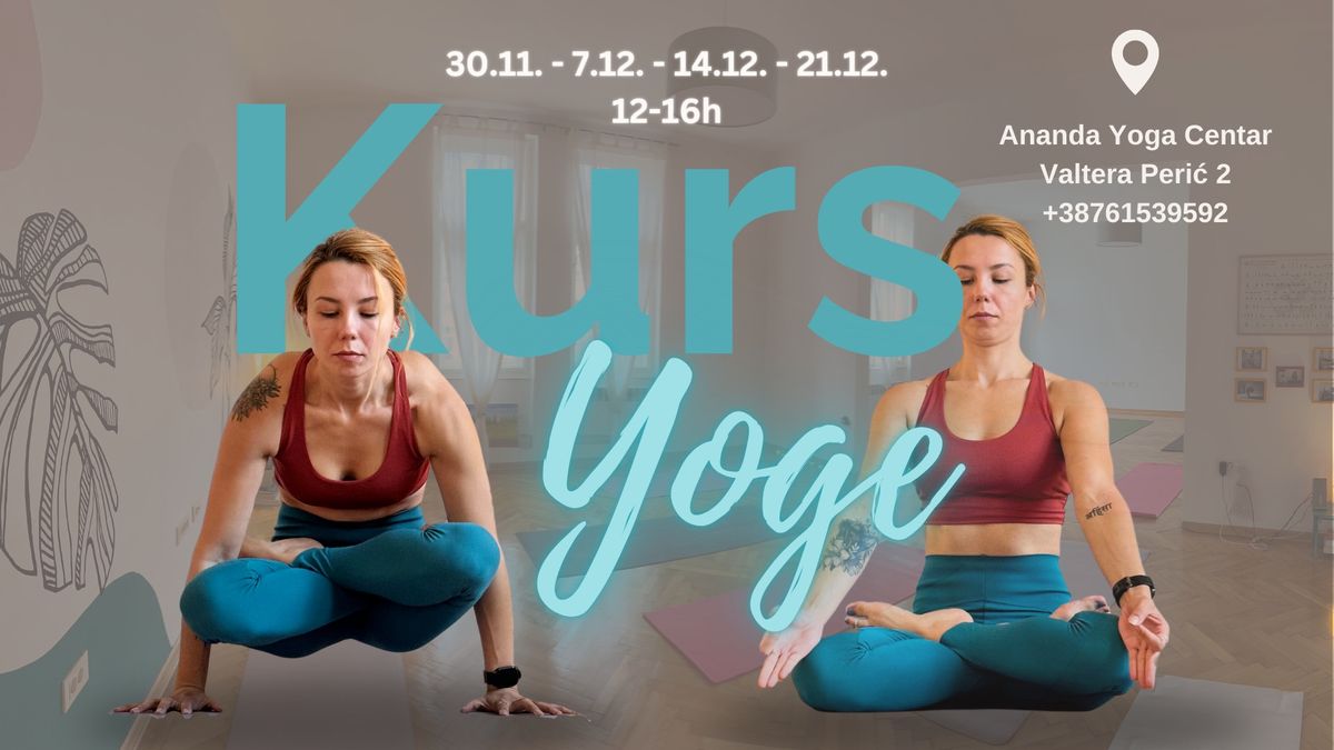 Kurs yoge u Ananda Yoga Centru