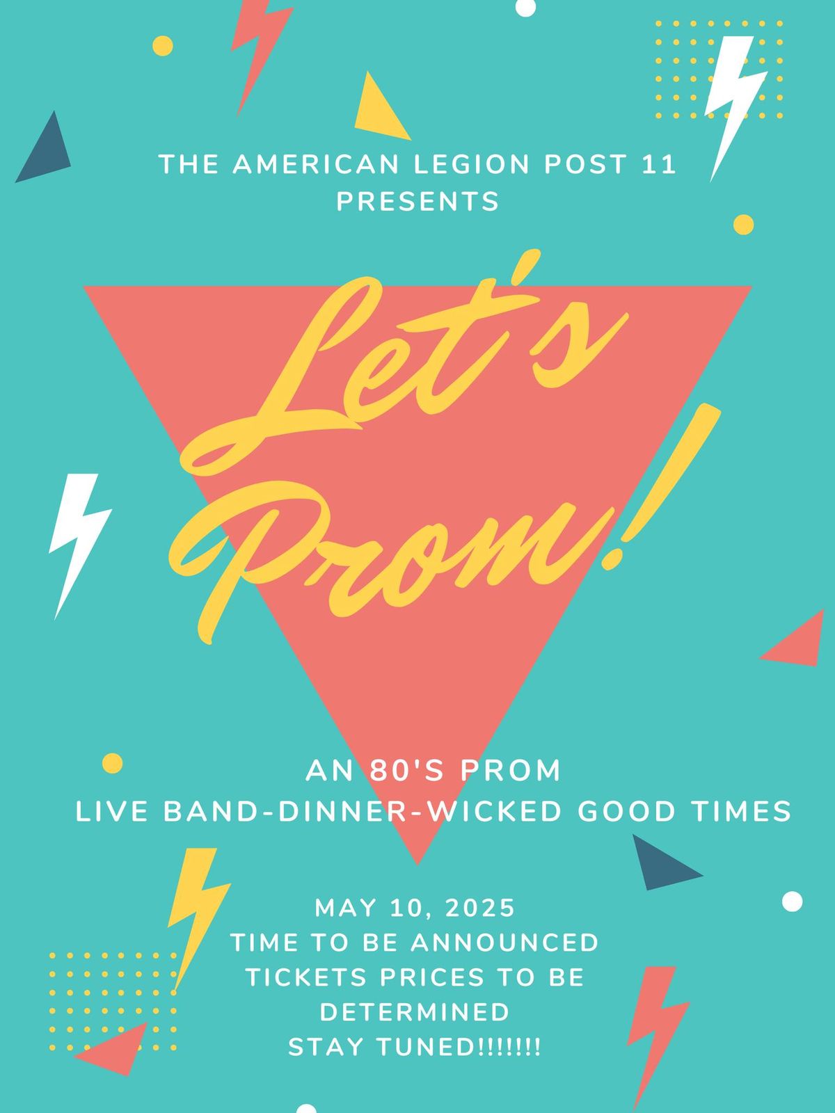 80s Prom-SAVE THE DATE