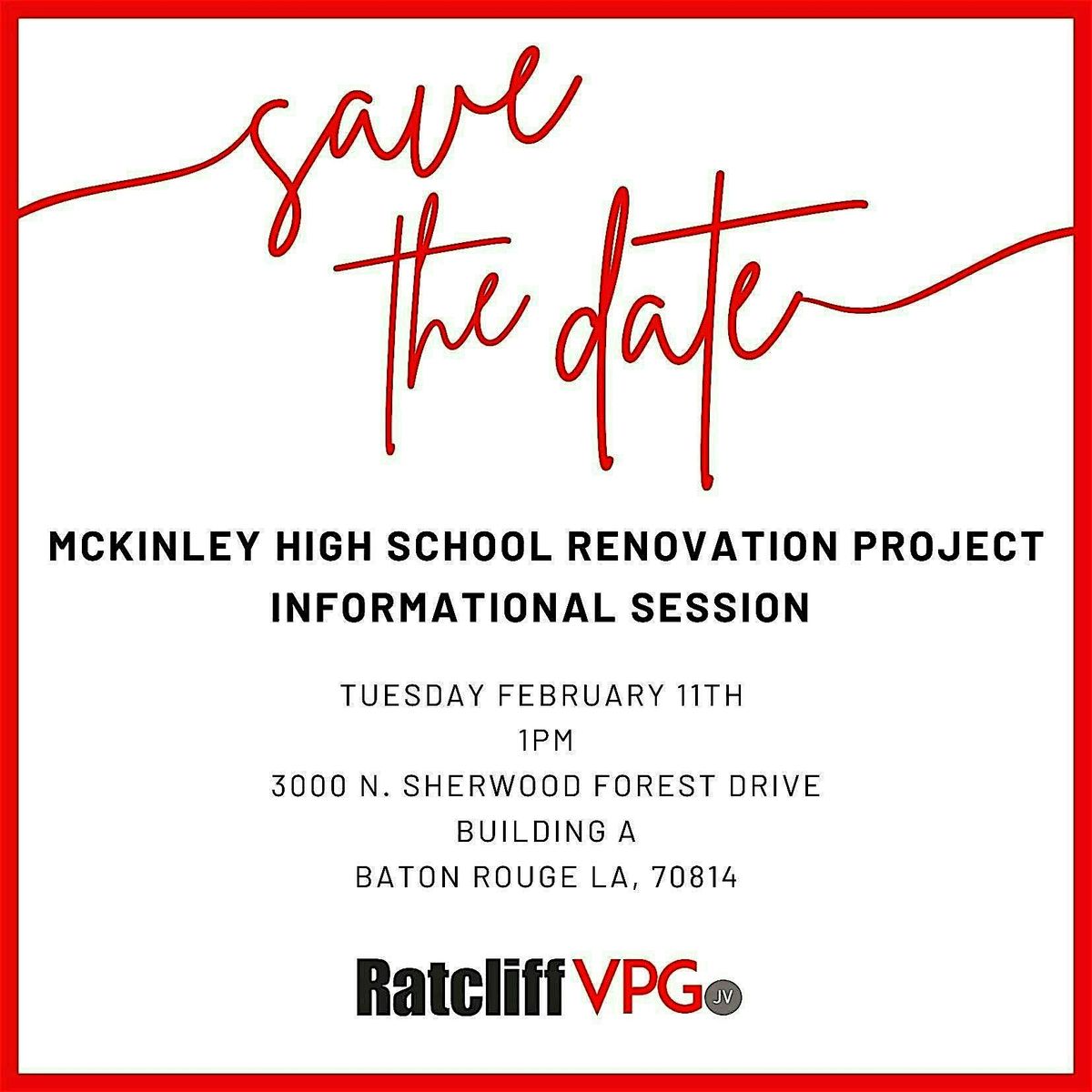 McKinley High School Renovation Project Information Session