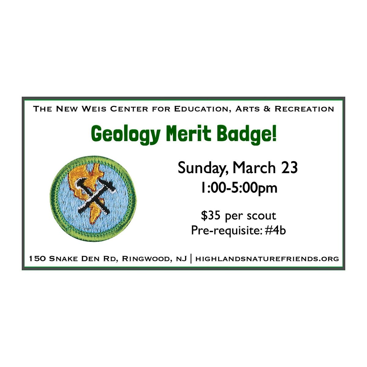 Geology Merit Badge!