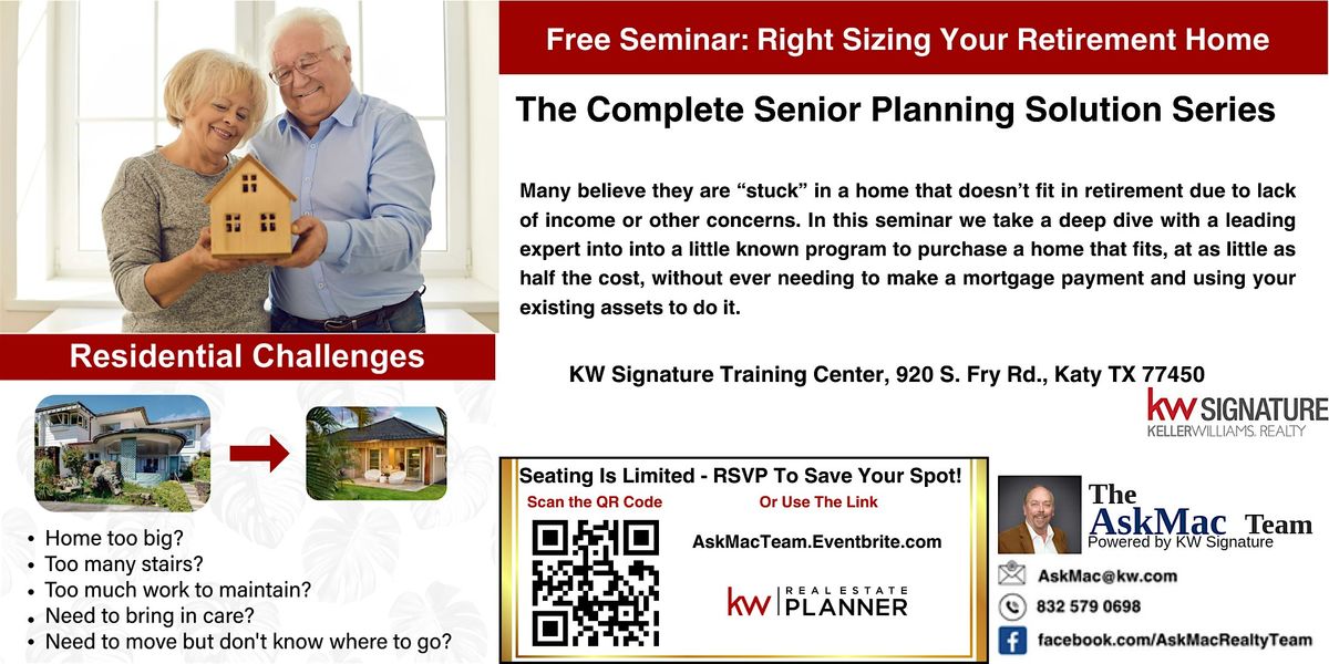 Right Size Your Home In Retirement