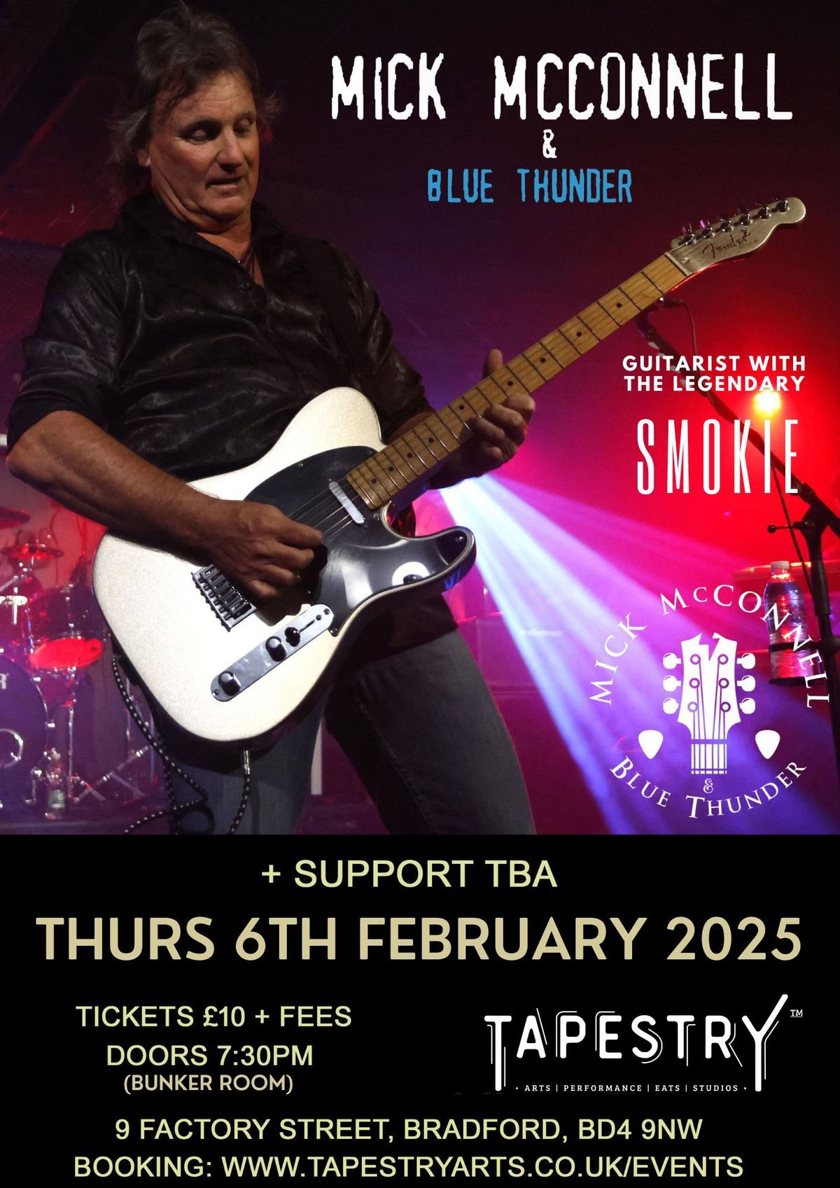 MICK MCCONNELL and Blue Thunder - (Guitarist with the legendary Bradford band Smokie)