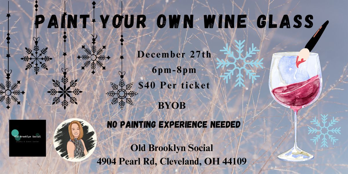 Paint Your Own Wine Glass (Christmas)