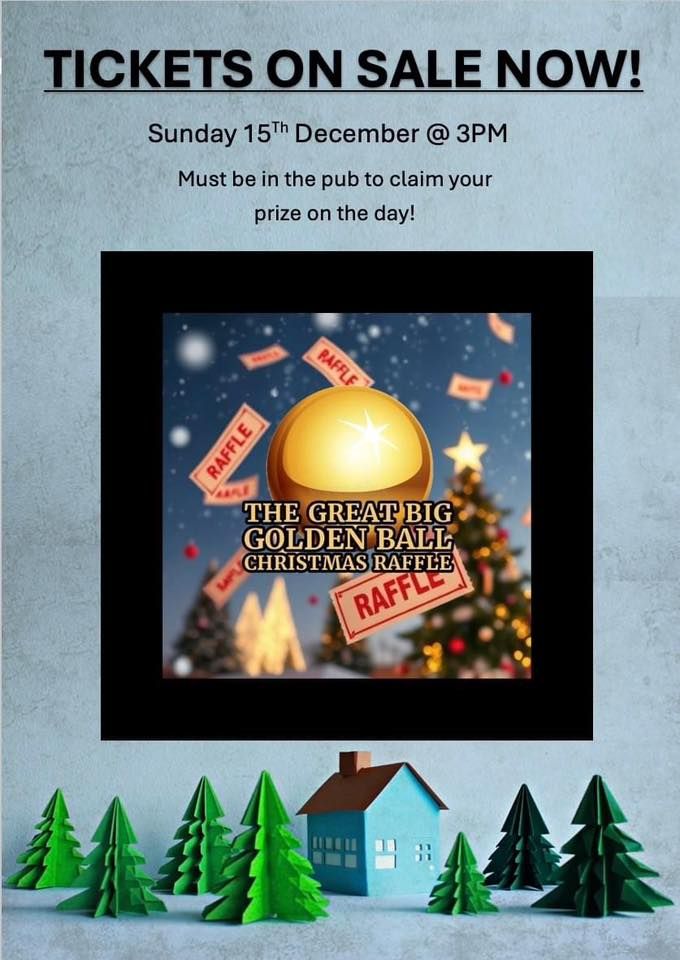 The Great Big Golden Ball Christmas raffle