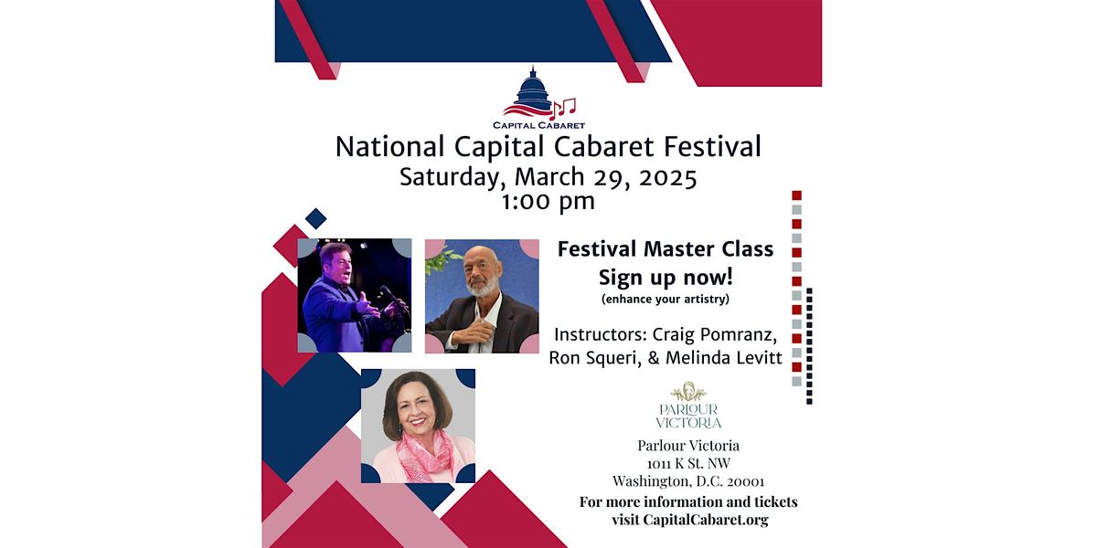 The National Capital Cabaret Festival Master Class