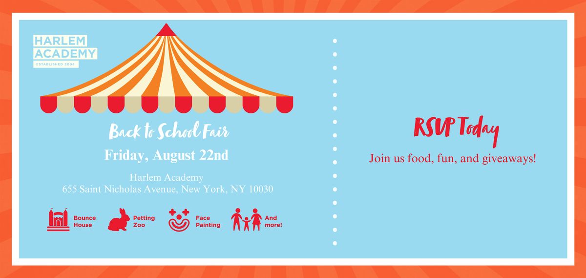 2025 Harlem Academy's Back to School Fair