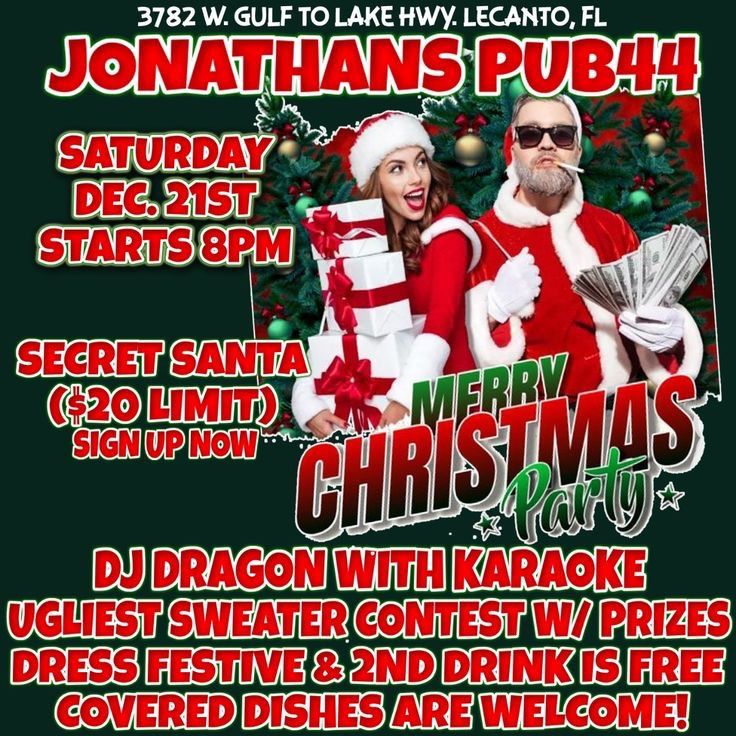 Merry Christmas Party at Jonathan\u2019s Pub44!