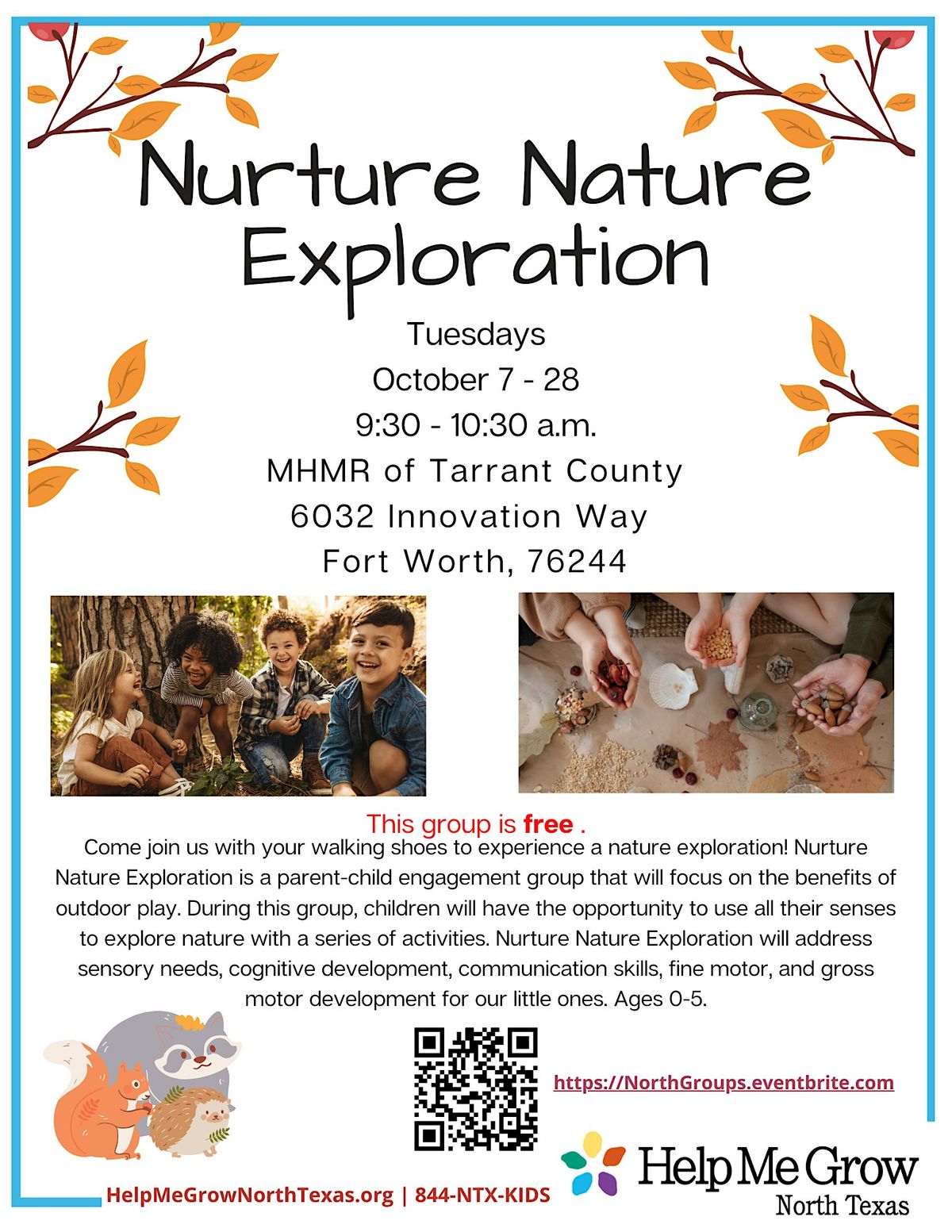 Face to Face: Nurture Nature Exploration- North Center