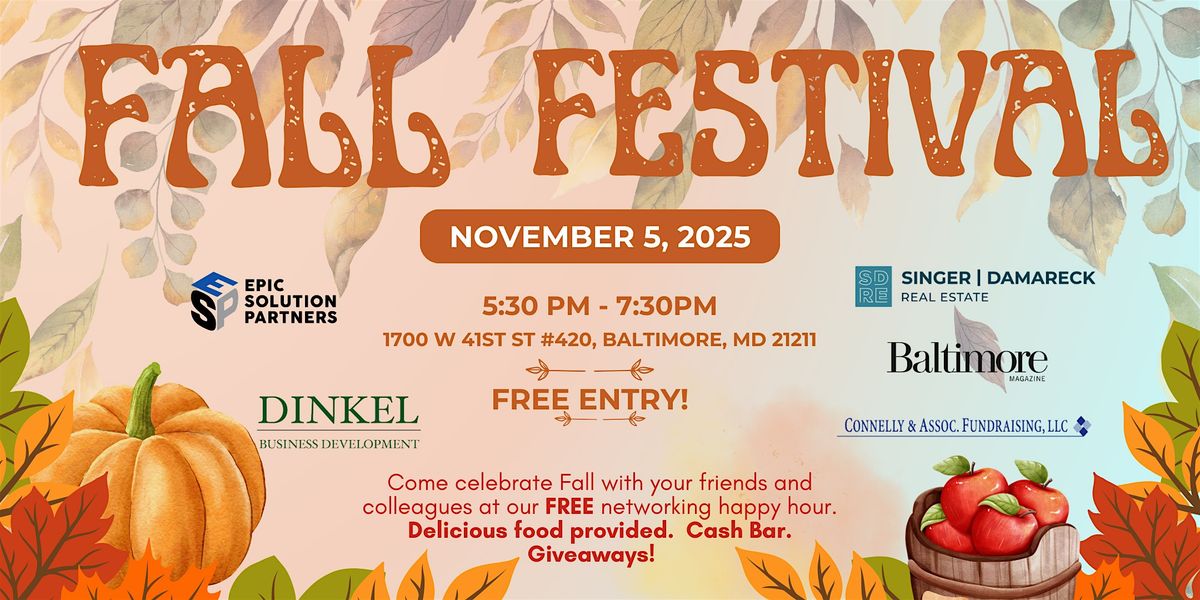 Fall Festival for Non Profits & Associations