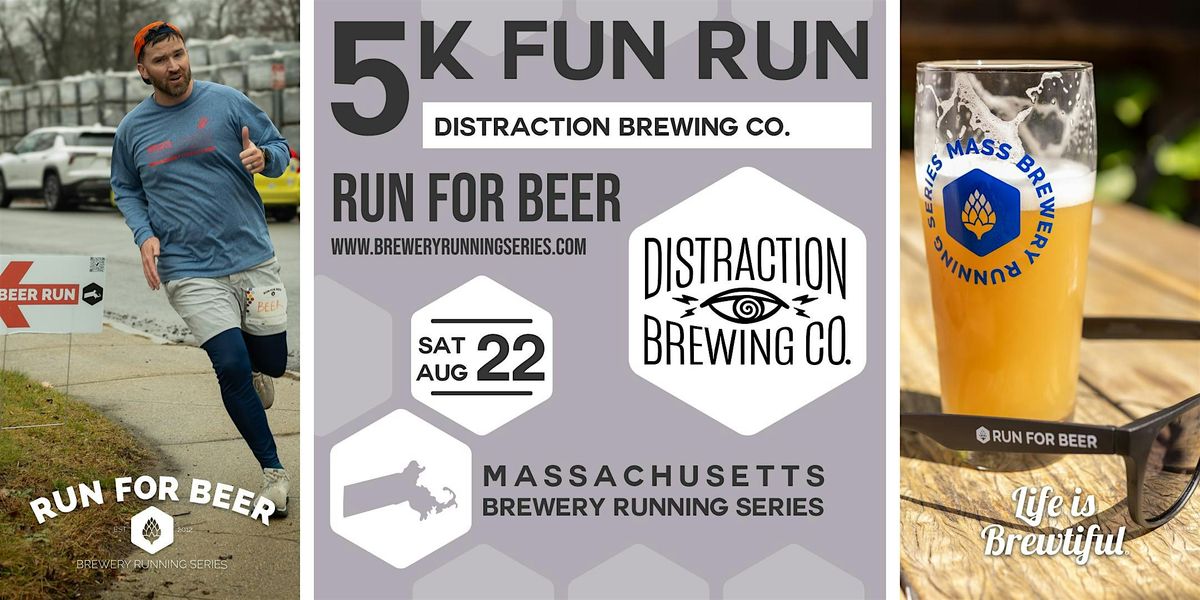 5k Beer Run x Distraction Brewing Company | 2026 MA Brewery Running Series