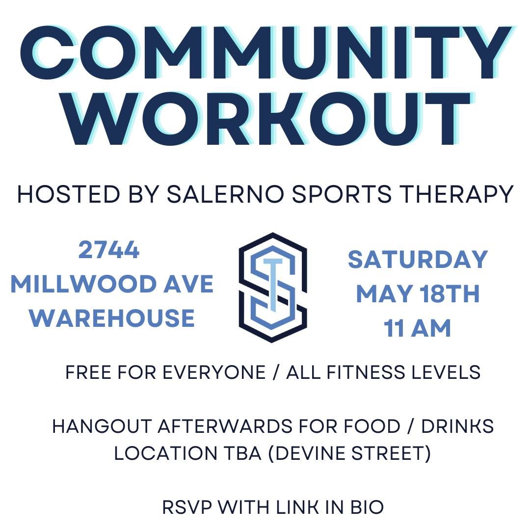Community Workout @ Salerno Sports Therapy