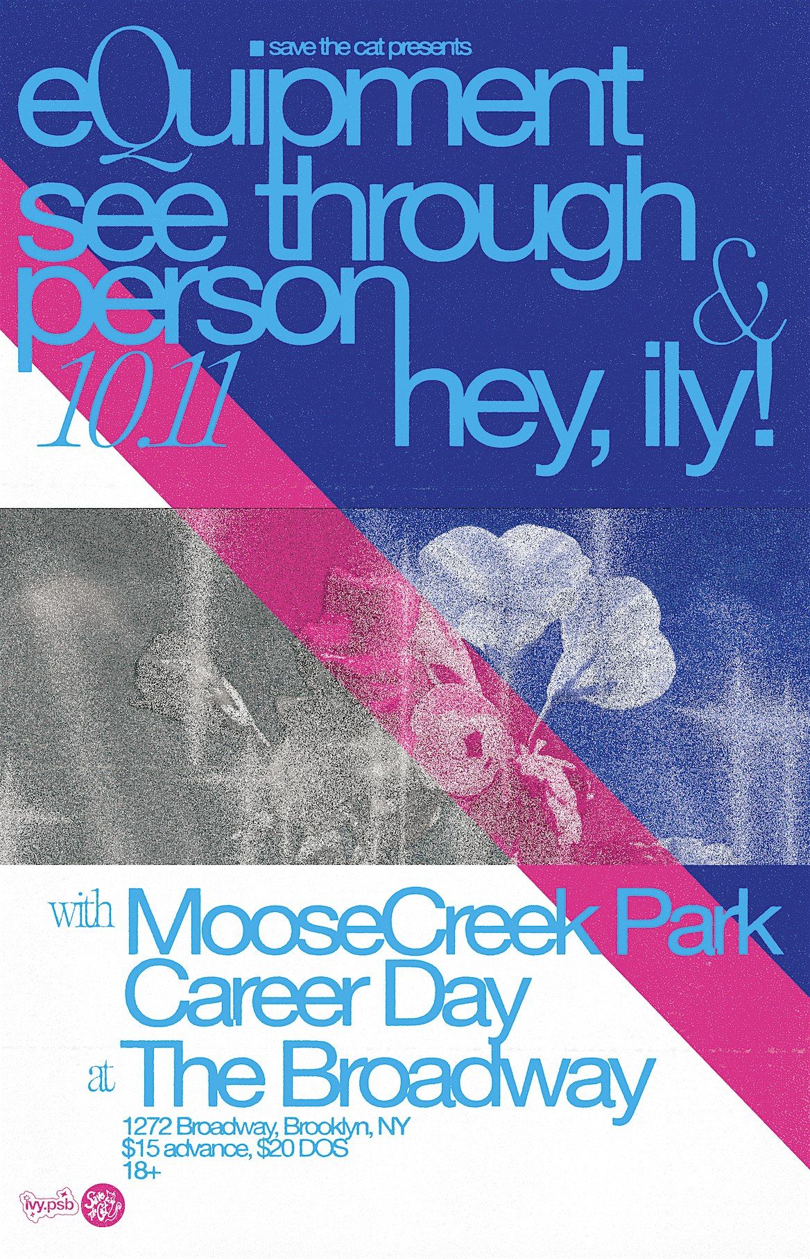 Equipment \/ See Through Person \/ hey, ily \/ Moosecreek Park \/ Career Day