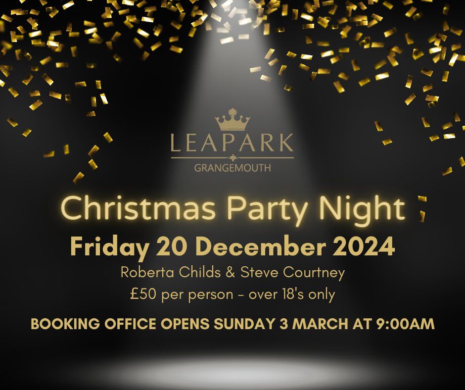 Christmas Party Night Friday 20 December 2024