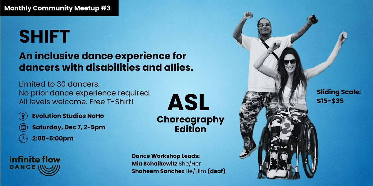 SHIFT: An inclusive dance event for dancers with disabilities and allies