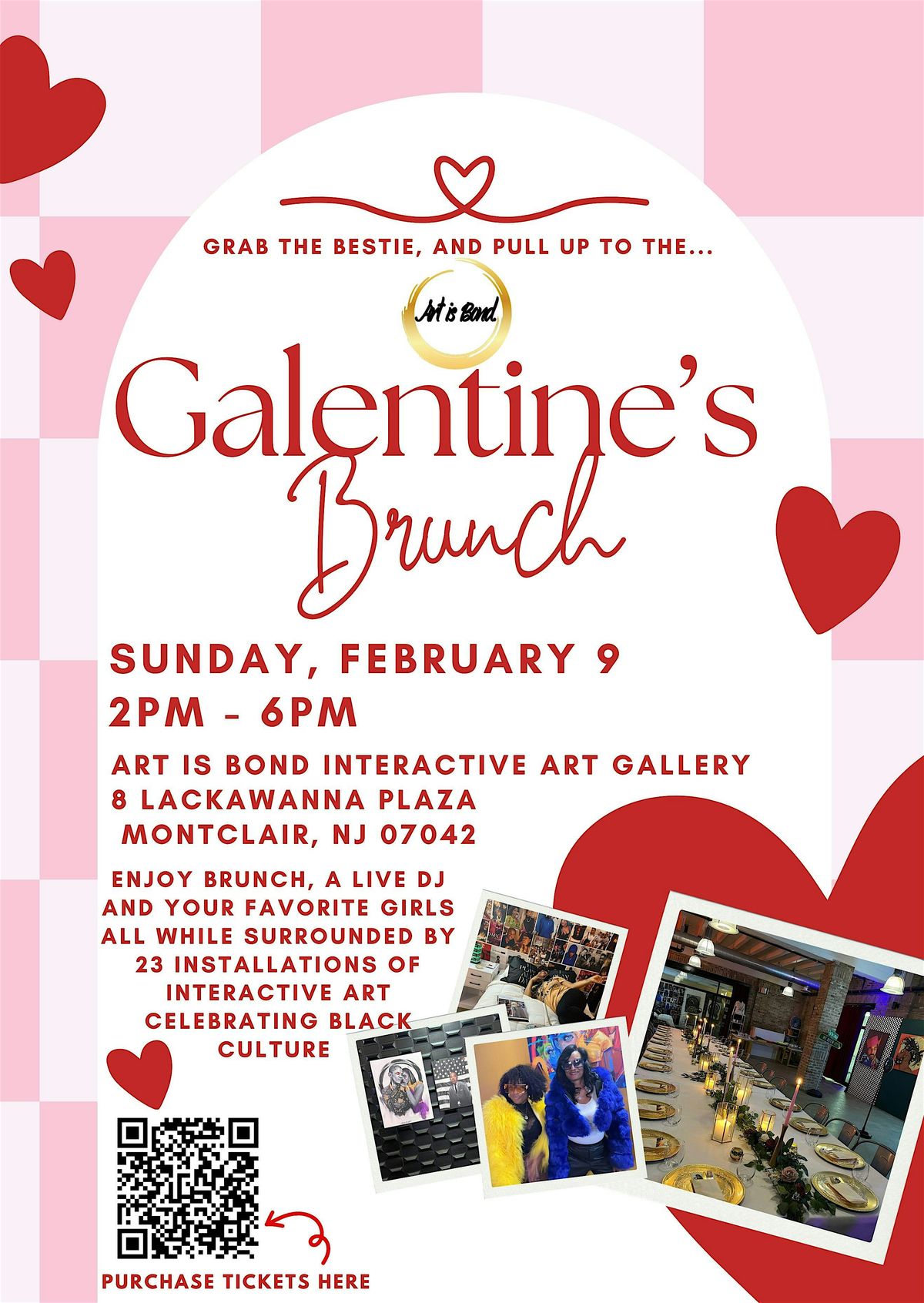 Galentine's Event  at the  Art is Bond Interactive Art Gallery