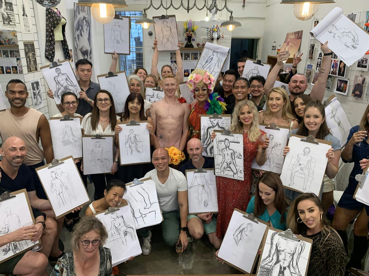 Mardi Gras Male Model Life Drawing Class