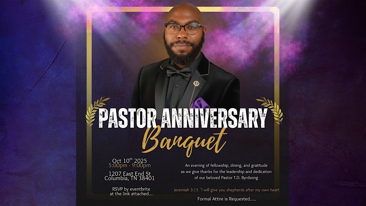 Pastor Anniversary Banquet