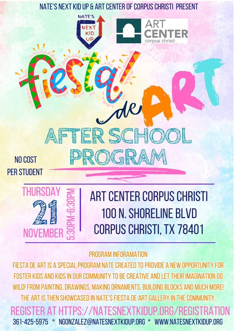 Nate's Next Kid Up Fiesta De Arts! Nov 21