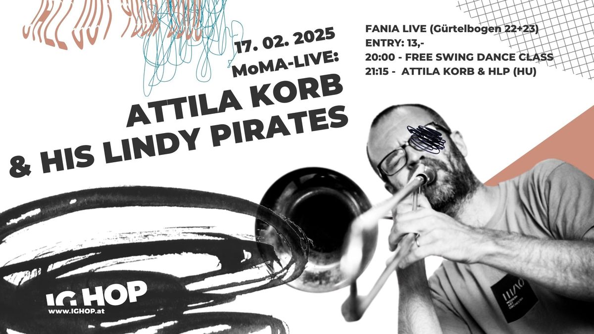 MoMA Live: ATTILA KORB  & HIS LINDY PIRATES (HU)