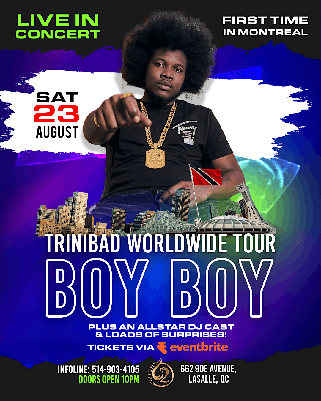 BOY BOY - 'TRINIBAD' WORLD TOUR