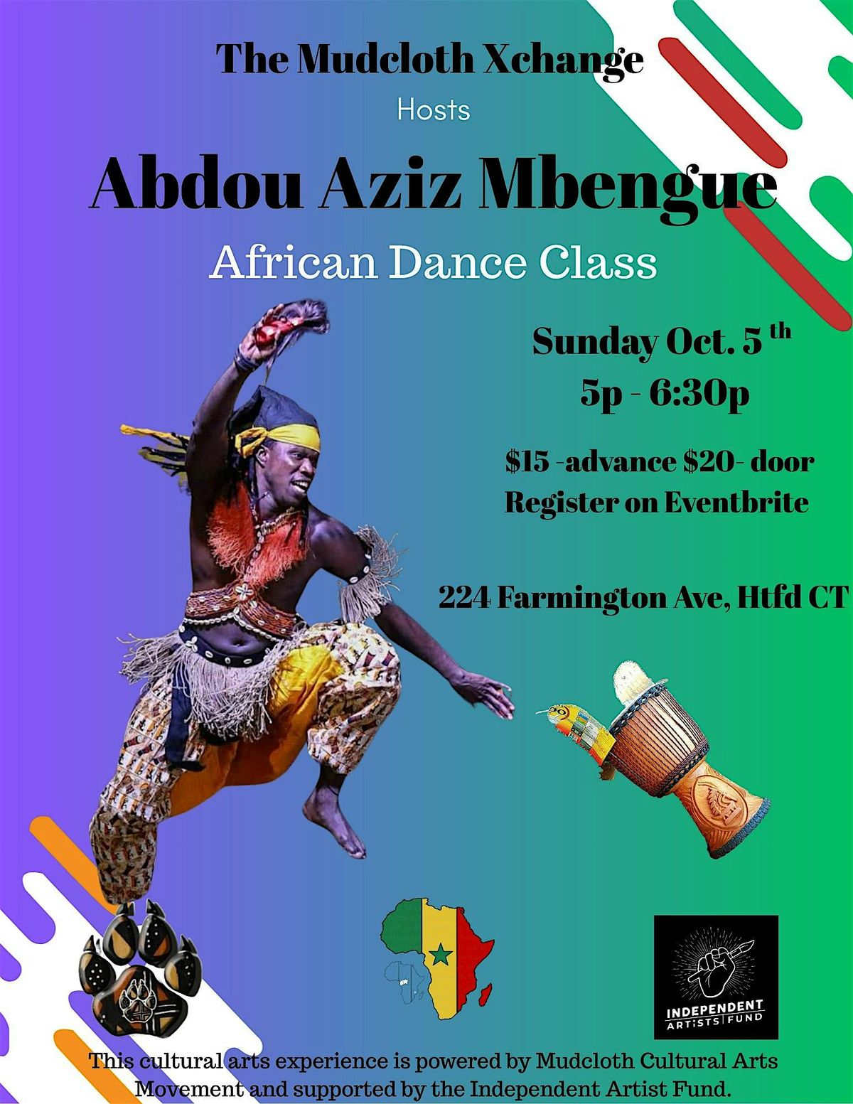 The Mudcloth Xchange: Aziz Mbengue West African Dance Class