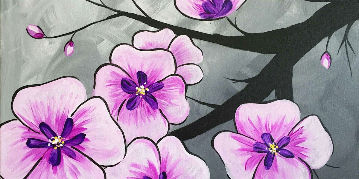 Violet Dogwood - Paint and Sip by Classpop!\u2122