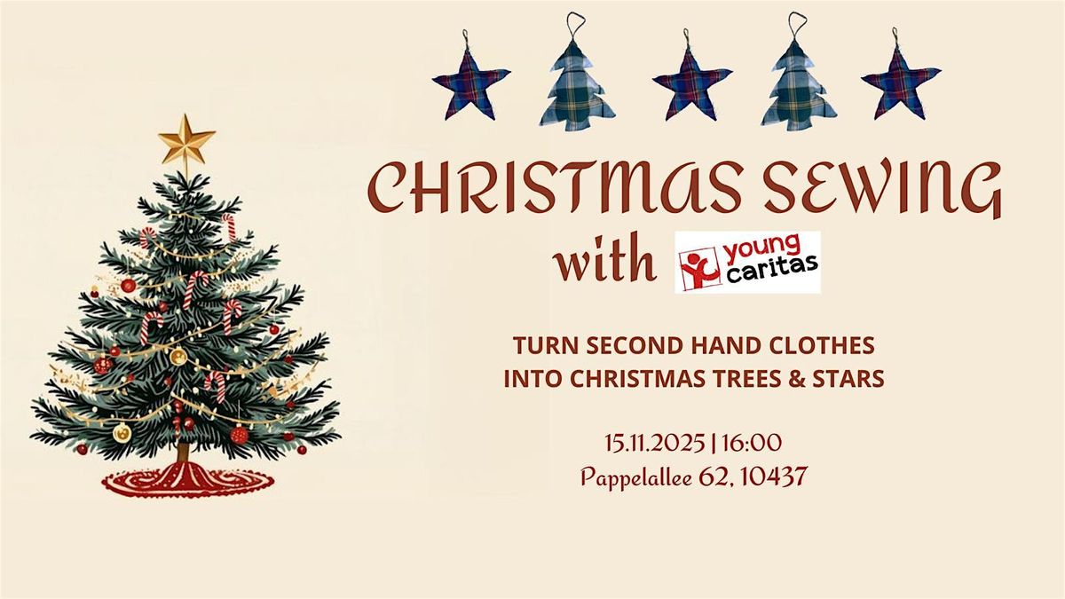 youngcaritas Berlin: Upcycling Workshop Weihnachtsn\u00e4hen