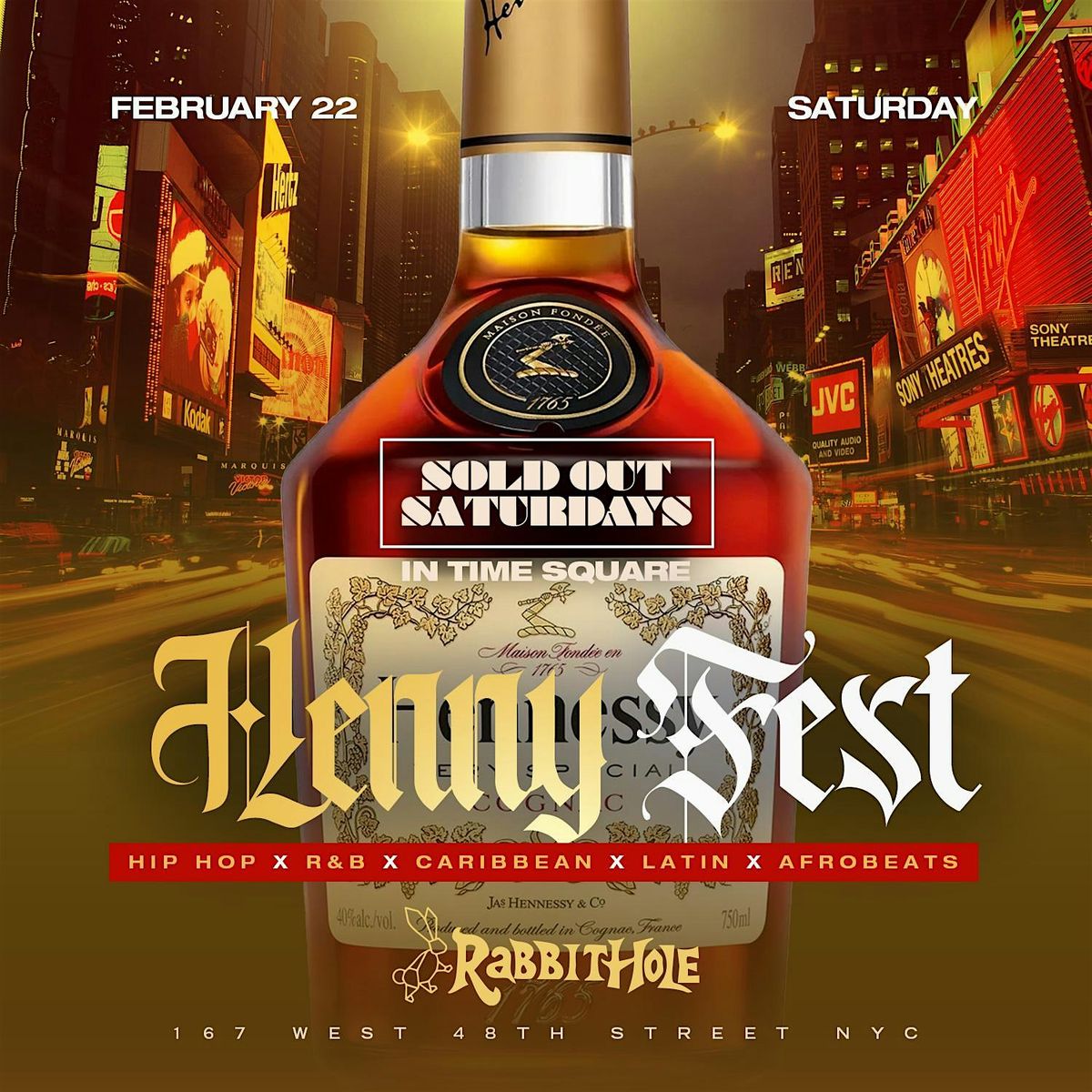 Henny Fest at Rabbit Hole in Times Square