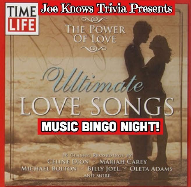 Valentines Music Bingo Night!