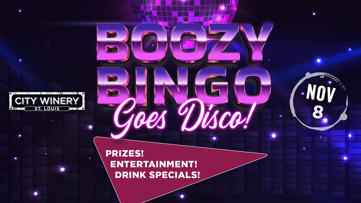 Boozy Bingo Goes Disco! at City Winery STL