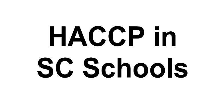 HACCP Training- SCDE