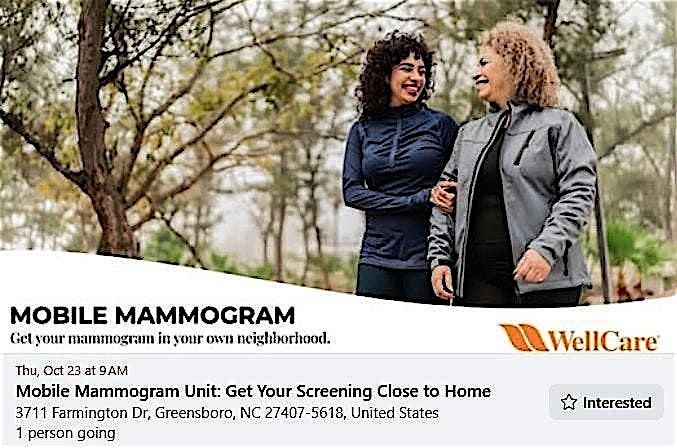 MOBILE MAMMOGRAM EVENT