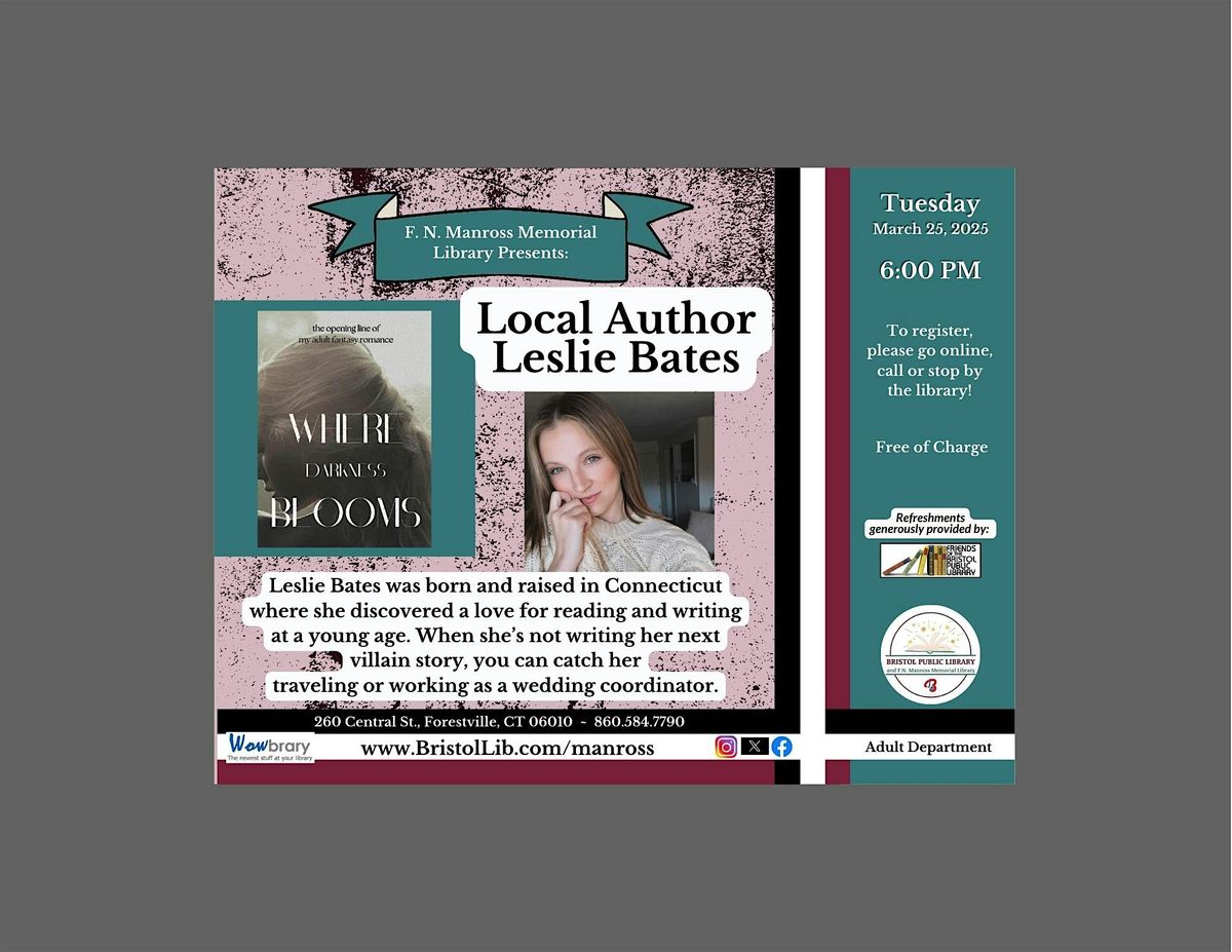 Local Romance\/Fantasy Author Leslie Bates