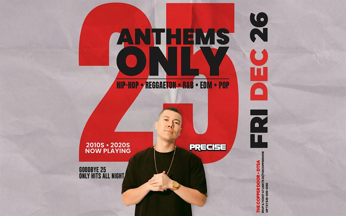 ANTHEMS ONLY \u2014 Goodbye 2025