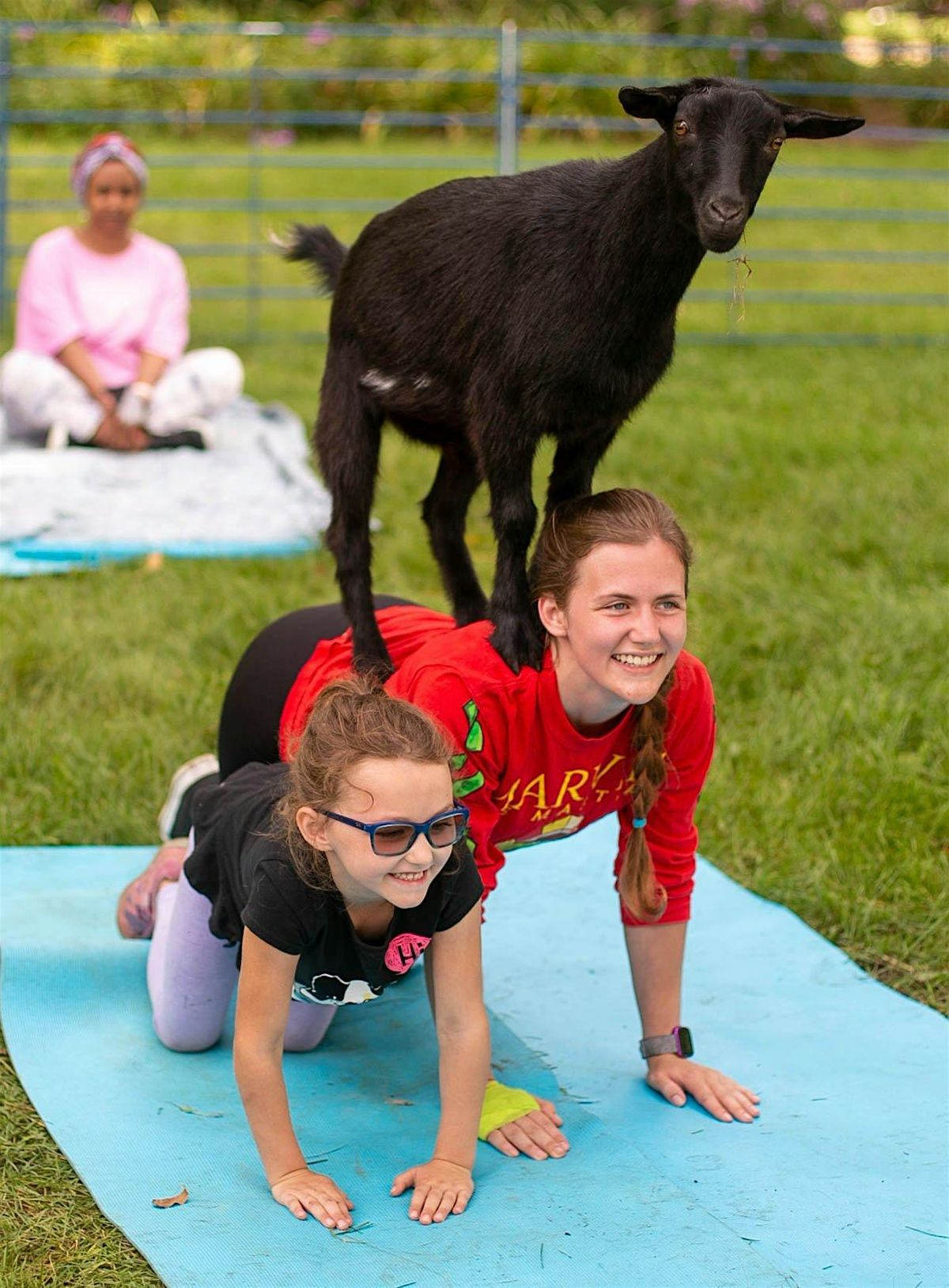 Family Goat Yoga