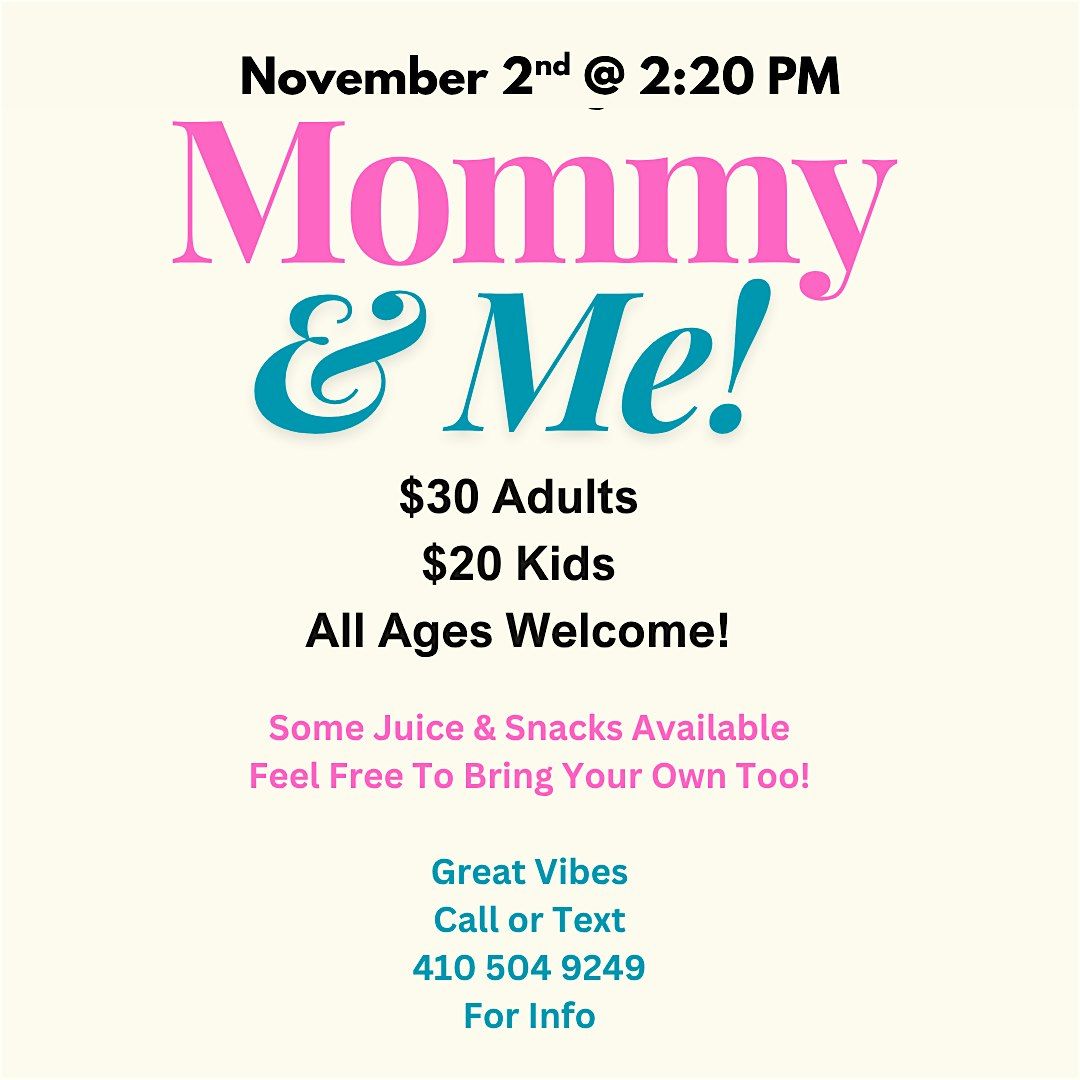 Mommy n Me Paint Class @ Baltimore's BEST Art Gallery!
