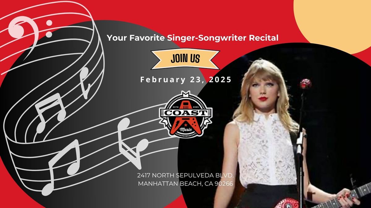 \ud83c\udfb6Coast Music | Your Favorite Singer-Songwriter Recital