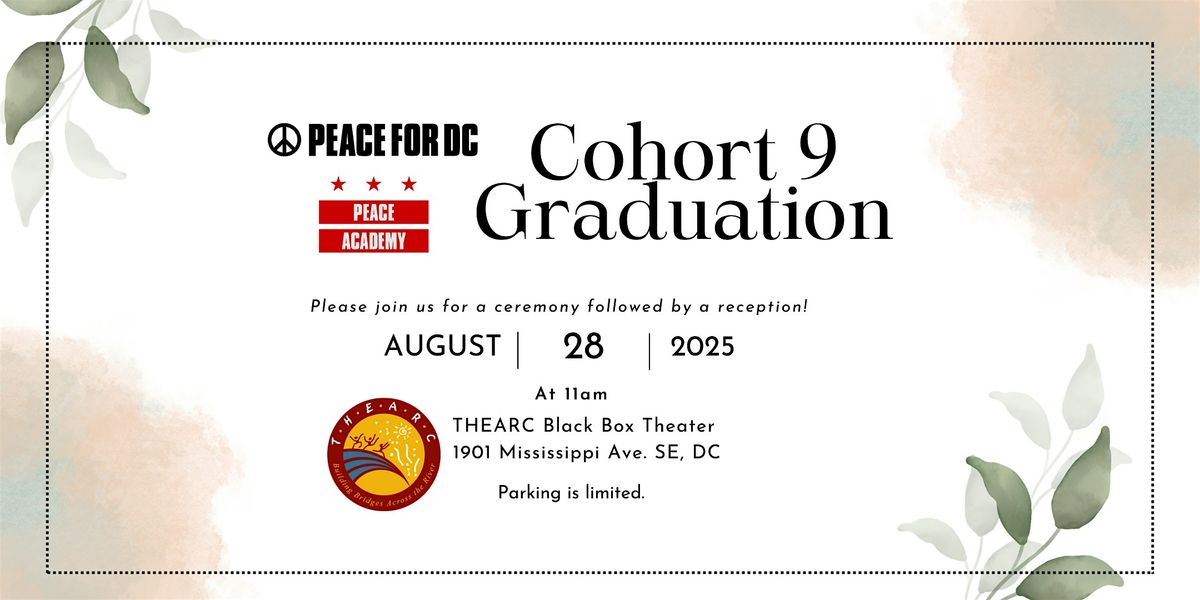 DC Peace Academy Cohort 9 Graduation