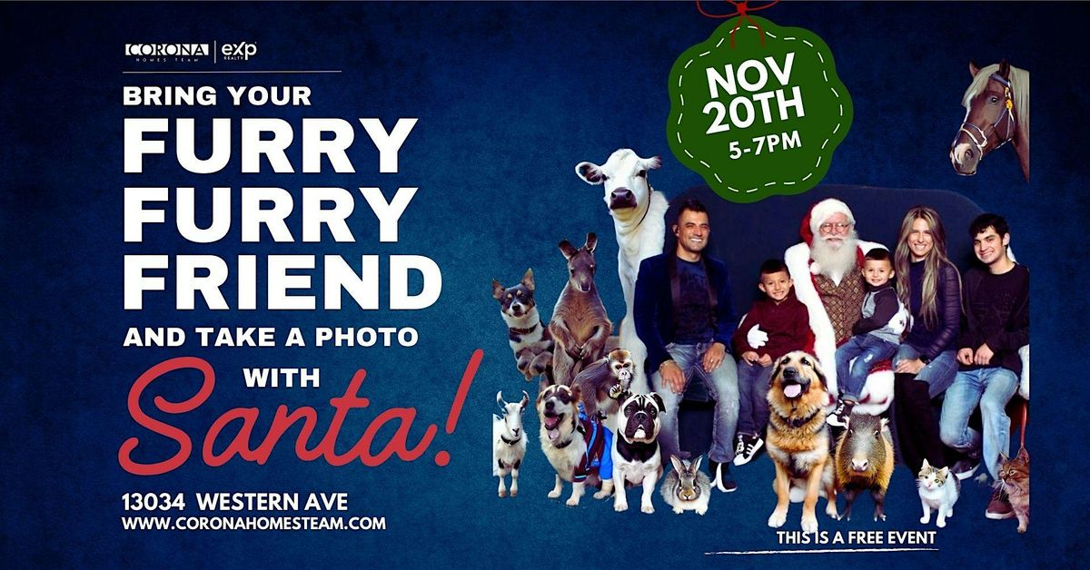 Holiday Pet Photos with Santa!