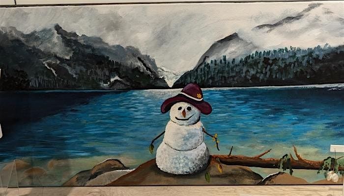 Snowman at Lake Louise at Glendale Community Hall