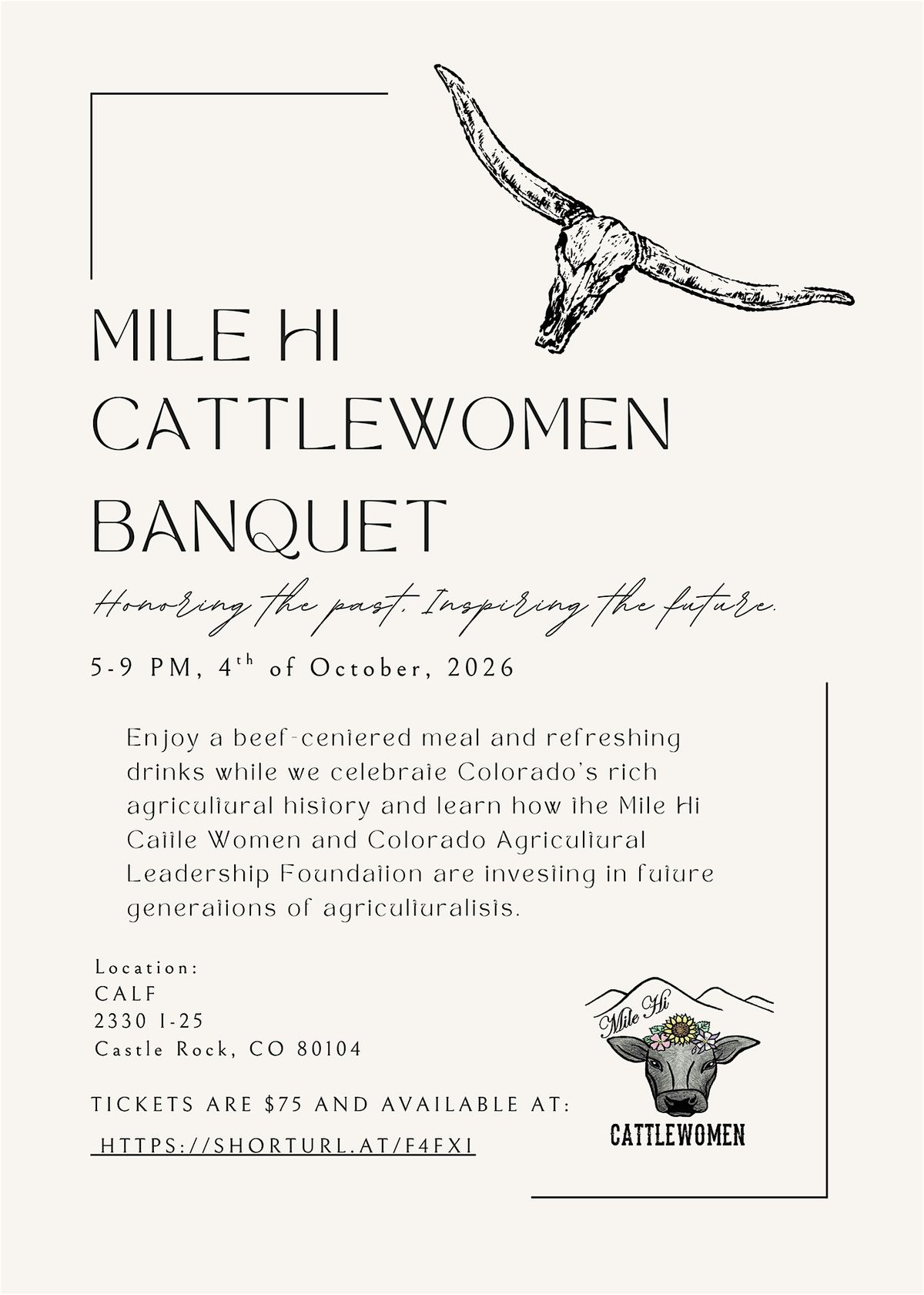 MILE HI CATTLEWOMEN BANQUET @ C.A.L.F.