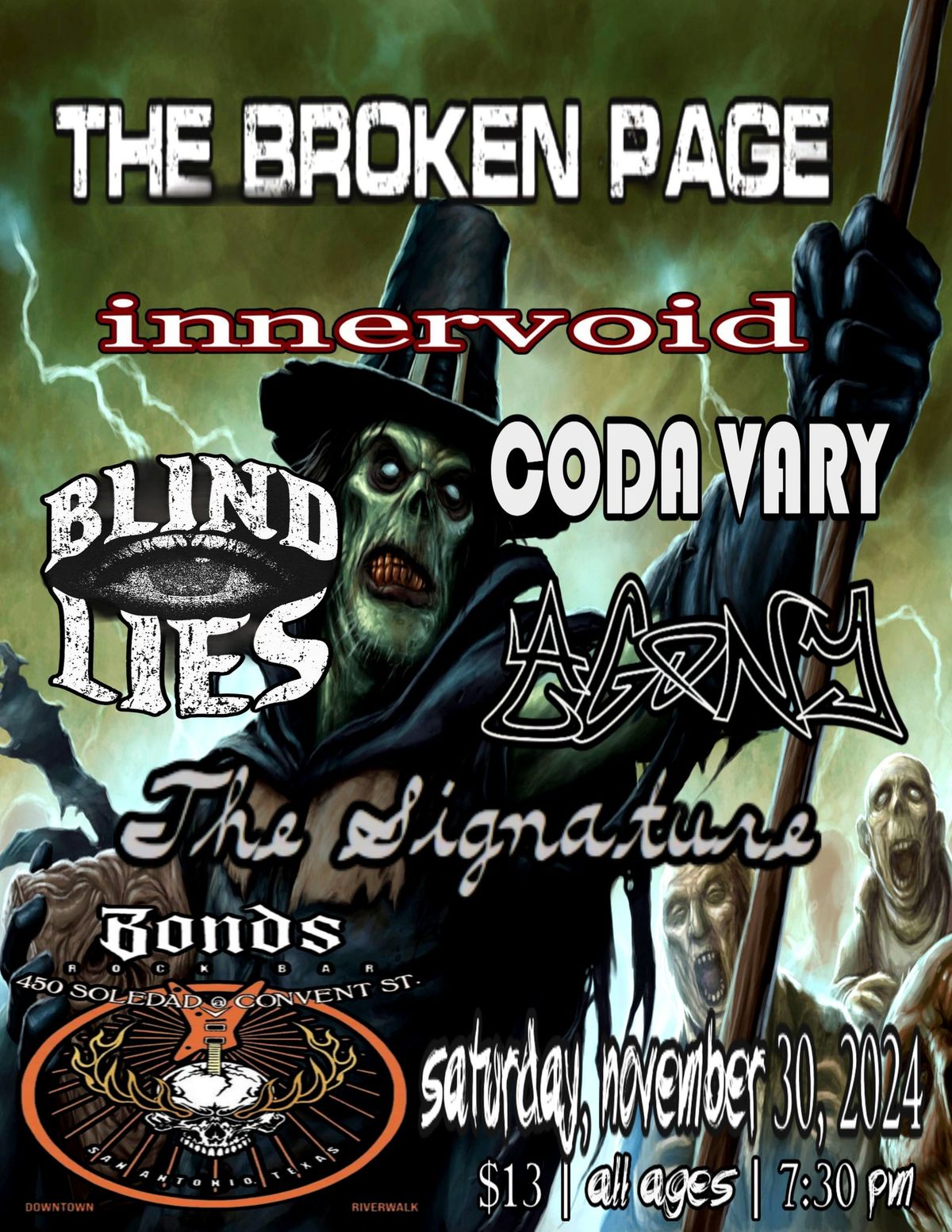 Broken Page | Innervoid | Agony | Blind Lies | Coda Vary | The Signature