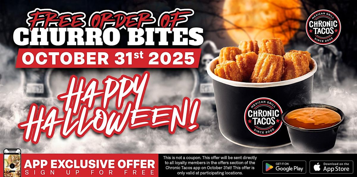 Treat Yourself This Halloween: Chronic Tacos Offers Free Churros & Caramel