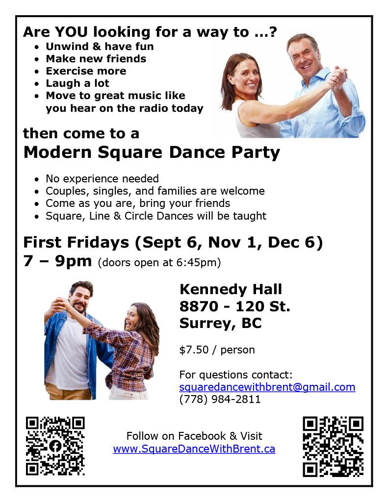 First Friday Modern Square Dance Party (Surrey\/Delta)