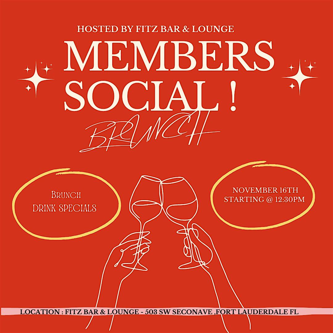 Members Social @ FITZ BAR