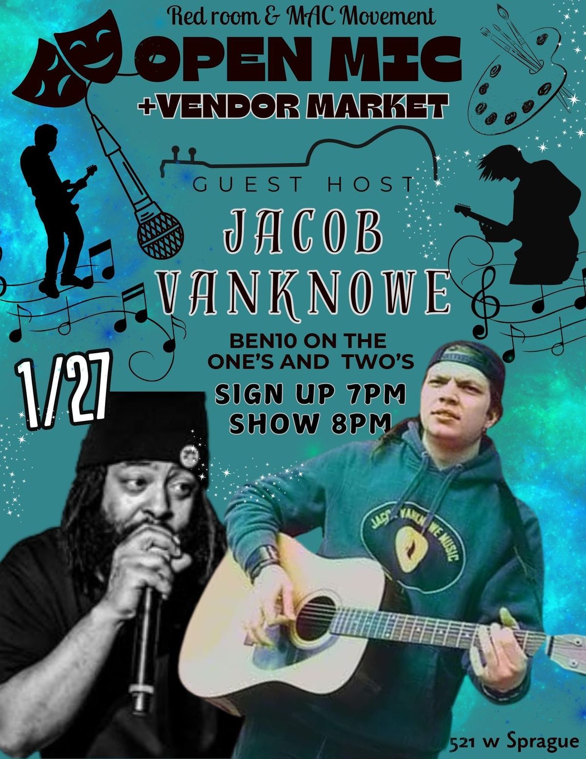 Open Mic w\/ Jacob Vanknowe 