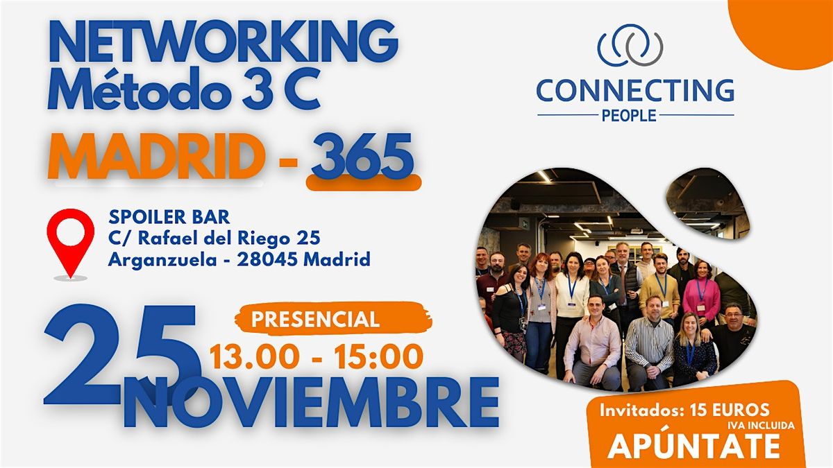 NETWORKING MADRID  -Evento presencial - NOVIEMBRE
